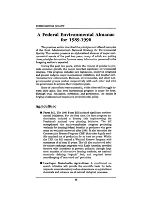 August 1990 The 21st Annual Report Of The Council On Environmental Quality