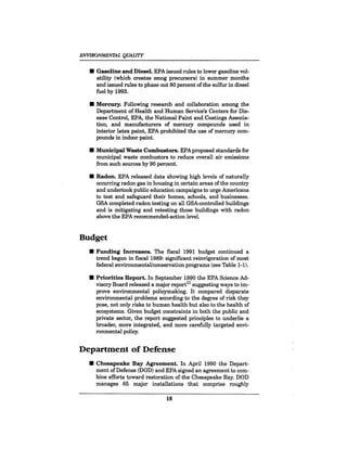 August 1990 The 21st Annual Report Of The Council On Environmental Quality