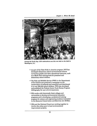 August 1990 The 21st Annual Report Of The Council On Environmental Quality