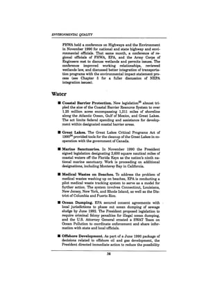 August 1990 The 21st Annual Report Of The Council On Environmental Quality