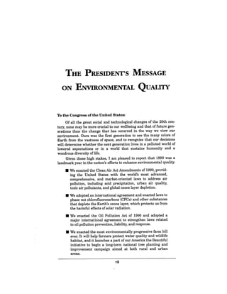 August 1990 The 21st Annual Report Of The Council On Environmental Quality