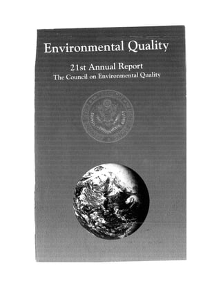 August 1990 The 21st Annual Report Of The Council On Environmental Quality