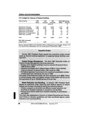 August 1991 The 22nd Annual Report Of The Council On Environmental Quality