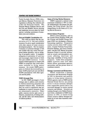 August 1991 The 22nd Annual Report Of The Council On Environmental Quality