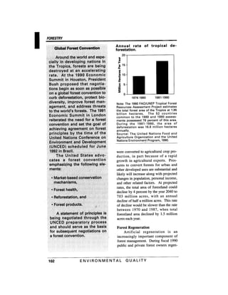 August 1991 The 22nd Annual Report Of The Council On Environmental Quality