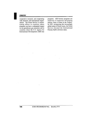 August 1991 The 22nd Annual Report Of The Council On Environmental Quality