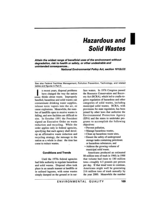 August 1991 The 22nd Annual Report Of The Council On Environmental Quality