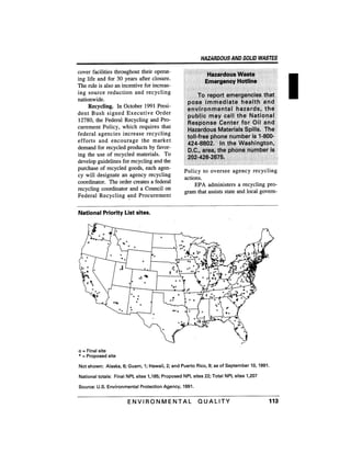 August 1991 The 22nd Annual Report Of The Council On Environmental Quality