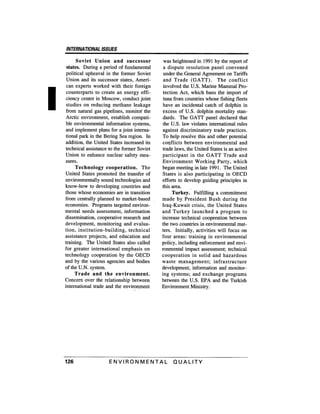 August 1991 The 22nd Annual Report Of The Council On Environmental Quality