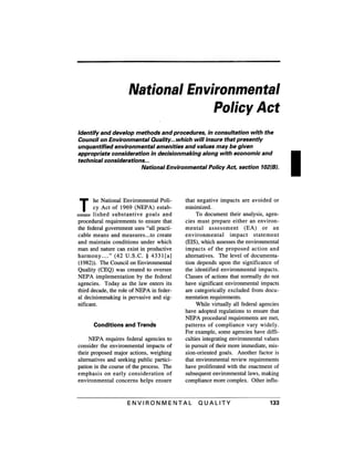August 1991 The 22nd Annual Report Of The Council On Environmental Quality