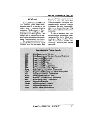 August 1991 The 22nd Annual Report Of The Council On Environmental Quality
