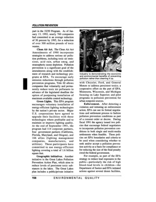 August 1991 The 22nd Annual Report Of The Council On Environmental Quality