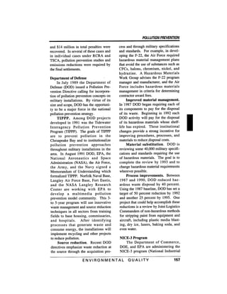 August 1991 The 22nd Annual Report Of The Council On Environmental Quality