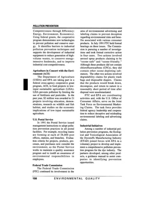 August 1991 The 22nd Annual Report Of The Council On Environmental Quality