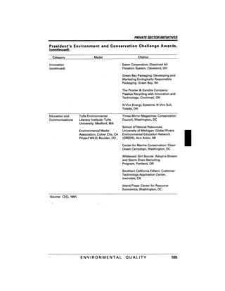 August 1991 The 22nd Annual Report Of The Council On Environmental Quality