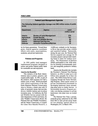 August 1991 The 22nd Annual Report Of The Council On Environmental Quality