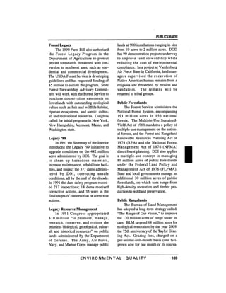 August 1991 The 22nd Annual Report Of The Council On Environmental Quality