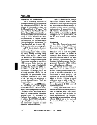 August 1991 The 22nd Annual Report Of The Council On Environmental Quality