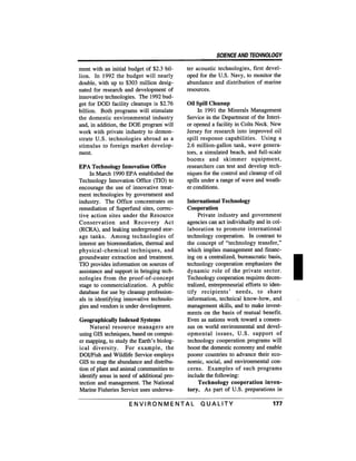 August 1991 The 22nd Annual Report Of The Council On Environmental Quality