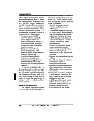 August 1991 The 22nd Annual Report Of The Council On Environmental Quality