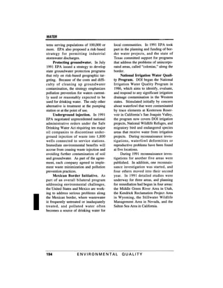 August 1991 The 22nd Annual Report Of The Council On Environmental Quality