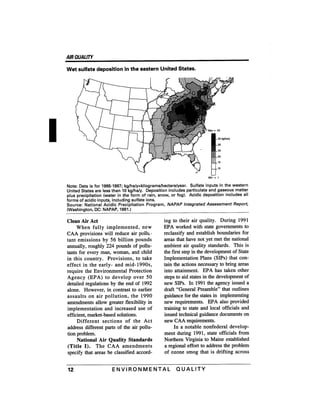 August 1991 The 22nd Annual Report Of The Council On Environmental Quality
