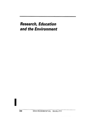 August 1991 The 22nd Annual Report Of The Council On Environmental Quality
