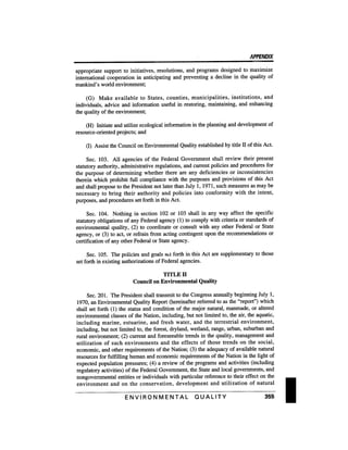 August 1991 The 22nd Annual Report Of The Council On Environmental Quality