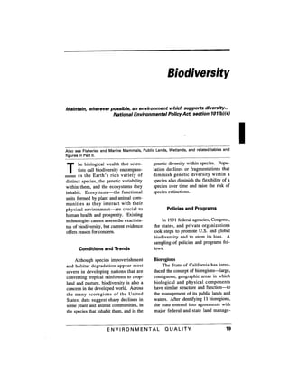 August 1991 The 22nd Annual Report Of The Council On Environmental Quality