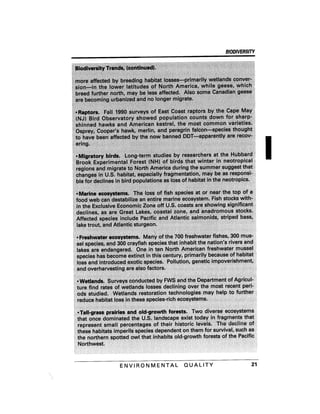 August 1991 The 22nd Annual Report Of The Council On Environmental Quality