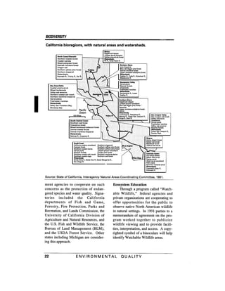 August 1991 The 22nd Annual Report Of The Council On Environmental Quality