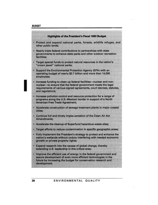 August 1991 The 22nd Annual Report Of The Council On Environmental Quality