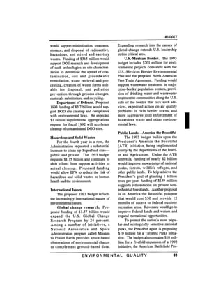 August 1991 The 22nd Annual Report Of The Council On Environmental Quality