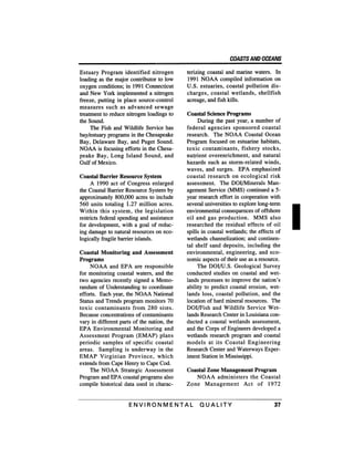 August 1991 The 22nd Annual Report Of The Council On Environmental Quality