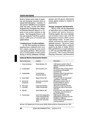 August 1991 The 22nd Annual Report Of The Council On Environmental Quality