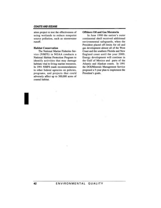 August 1991 The 22nd Annual Report Of The Council On Environmental Quality
