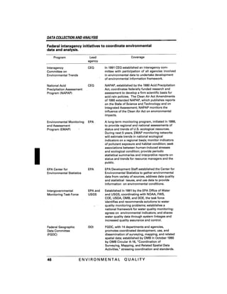 August 1991 The 22nd Annual Report Of The Council On Environmental Quality