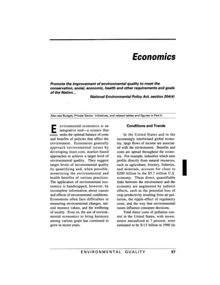 August 1991 The 22nd Annual Report Of The Council On Environmental Quality