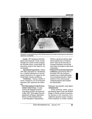 August 1991 The 22nd Annual Report Of The Council On Environmental Quality