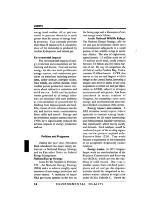 August 1991 The 22nd Annual Report Of The Council On Environmental Quality