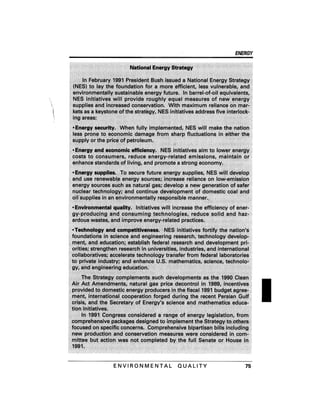 August 1991 The 22nd Annual Report Of The Council On Environmental Quality