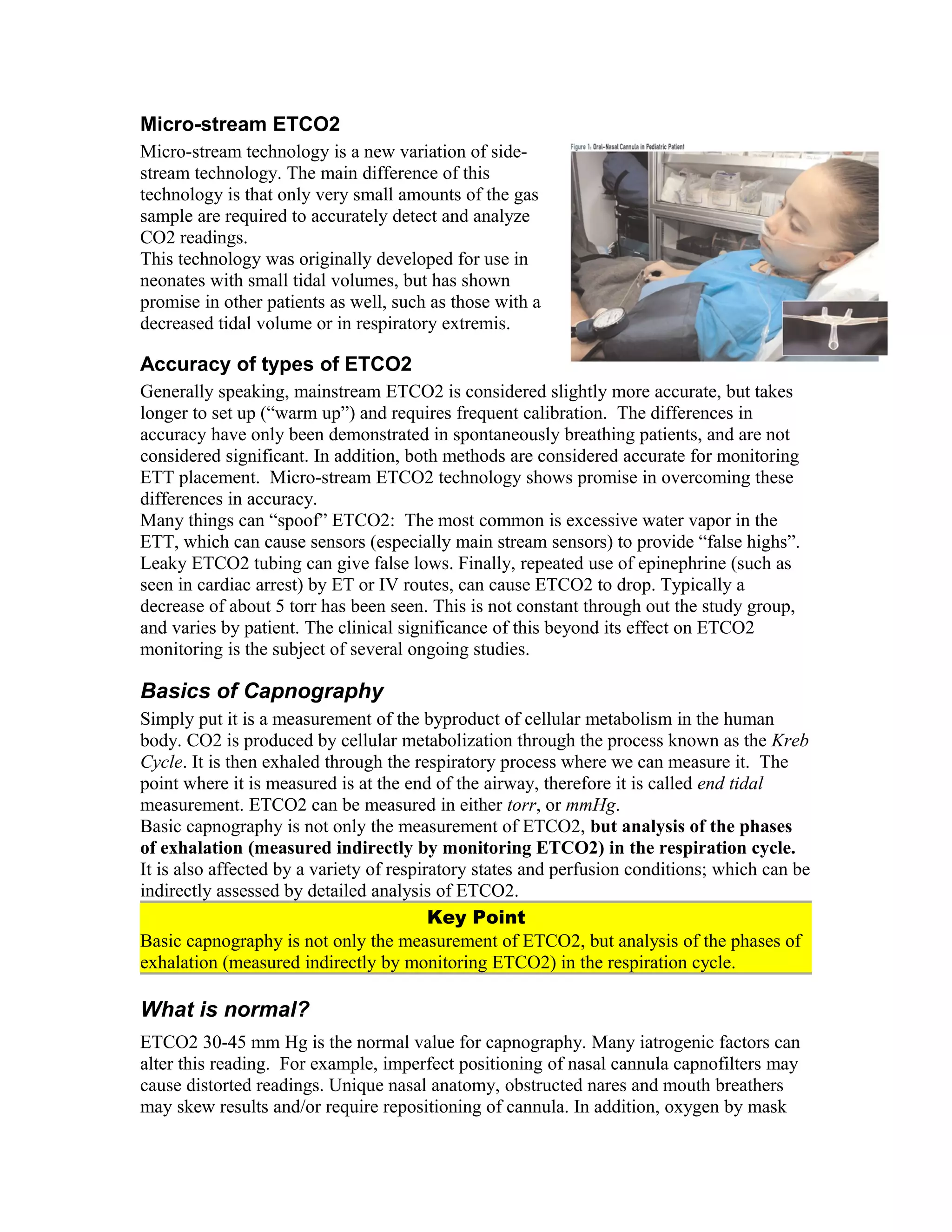 Capnography overview for ems.cole