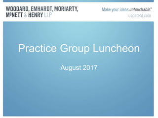 Practice Group Luncheon
August 2017
 