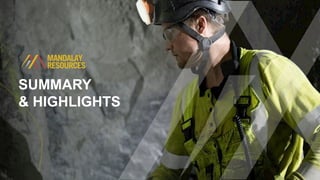 SUMMARY
& HIGHLIGHTS
 