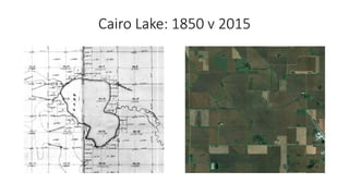 Cairo Lake: 1850 v 2015
 