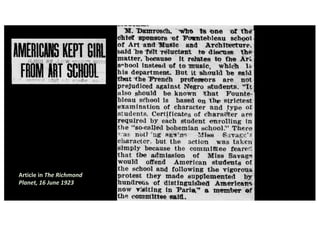 Article in The Richmond
Planet, 16 June 1923
 