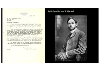 Reply from Hermon A. MacNeil
 