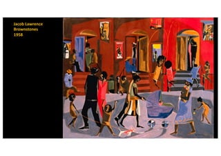 Jacob Lawrence
Brownstones
1958
 