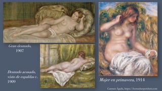 Gran desnudo,
1907
Carmen Águila, https://hortushesperidum.com
Mujer en primavera, 1914
Desnudo acosado,
visto de espaldas c.
1909
 