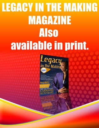 Legacy Magzaine Summer issue
